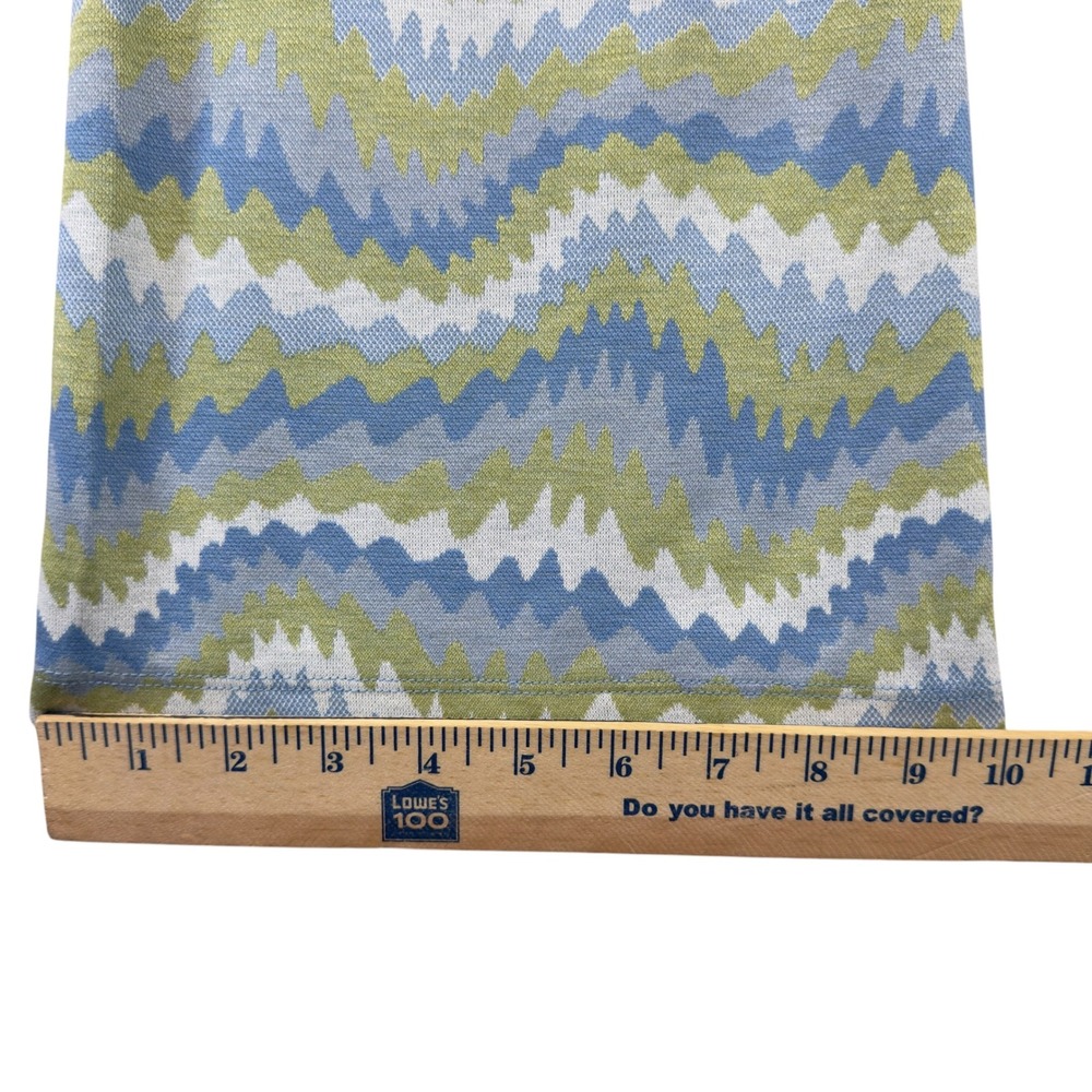 Urban Outfitters Bryn Blue Green Chevron Print Knit Flare Pants Women Medium NWT - Picture 9 of 14